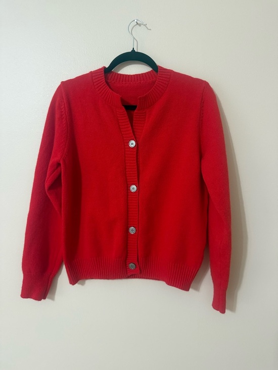 The Unbranded Brand Sweaters - Elegant Classic Women’s Red Button Long Sleeve Cardigan , Size M Excellent Cond.